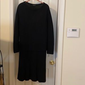 Lafayette 148 Black Knit Dress sz large